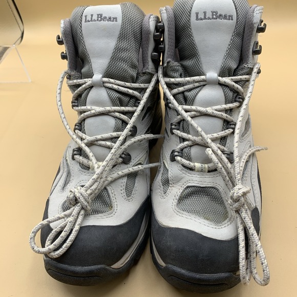 LL Bean Waterproof Women's Tan Brown Hiking Boots Dri Lex Lace Up - Size 9 - Picture 6 of 10